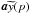 Mathematical equation: \hbox{$\bda\widetilde{y}(p)$}