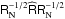 Mathematical equation: \hbox{$\tens{R}_{\rm N}^{-1/2}\widehat{\tens{R}}\tens{R}_{\rm N}^{-1/2}$}
