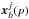 Mathematical equation: \hbox{$\bdx^{j}_b(p)$}