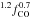 Mathematical equation: \hbox{$^{1.2} f_{\rm CO}^{0.7} $}