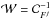 Mathematical equation: \hbox{${\cal W} = {\cal C}^{-1}_{F^j}$}