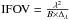 \hbox{$\mathrm{IFOV}=\frac{\lambda^2}{B\times\Delta_\lambda}$}