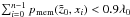 \hbox{$\sum_{i=0}^{n-1} p_{\rm mem}(\tilde{z}_0, x_i) < 0.9 \lambda_0$}