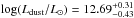 \hbox{$\log(L_{\rm dust}/{L}_{\sun})=12.69^{+0.31}_{-0.43}$}
