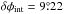 \hbox{$\delta\phi_{\mathrm{int}}=9\fdg22$}