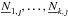 \hbox{$\underline{N}_{1,\jmath}, \dots, \underline{N}_{k,\jmath}$}