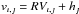 \hbox{$v_{\imath, \jmath}=RV_{\imath, \jmath}+h_{\jmath}$}