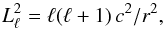 \begin{equation} \label{eq_lamb} L^{2}_{\ell}={\ell(\ell+1)\,c^{2}}/{r^{2}}, \end{equation}