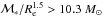 \hbox{$\,\mathcal{M}_*/R_{\rm e}^{1.5}>10.3~M_\odot$}