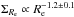 \hbox{$\Sigma_{R_{\rm e}}\propto R_{\rm e}^{-1.2\pm0.1}$}