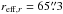 \hbox{$r_{{\rm eff},r}=65\farcs3$}
