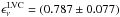 \hbox{$\epsilon^\mathrm{LVC}_\nu = (0.787\pm0.077)$}