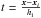 \hbox{$t=\frac{\vec{x}-\vec{x}_{i}}{h_{\rm i}}$}