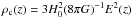 \hbox{$\rho_{\rm c}(z)=3H_{0}^2(8\pi G)^{-1}E^2(z)$}