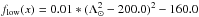 \hbox{$f_{\rm low}(x)=0.01*(\Lambda_\odot^{2}-200.0)^{2}-160.0$}