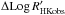 Mathematical equation: \hbox{$\Delta {\rm Log}\,R'_{\rm HK obs}$}