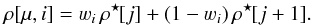 \appendix \setcounter{section}{1} \begin{equation} \label{eq:backward-two-knots} \rho[\mu, i] = \varw_i\, \rho^{\star\!}[j] + (1 - \varw_i)\, \rho^{\star\!}[j + 1]. \end{equation}