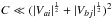 \hbox{$C\ll (|V_{ai}|^\frac{1}{2} + |V_{bj}|^\frac{1}{2})^2$}