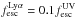 \hbox{$f_{\mathrm{esc}}^{\mathrm{\lya}} = 0.1 f_{\mathrm{esc}}^{\mathrm{UV}}$}
