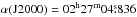 \hbox{$\alpha(\rm J2000) = \rm 02^h 27^m 04\fs836$}