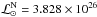 \hbox{$\Lnom = 3.828 \times 10^{26}$}