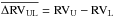 \hbox{$\overline{\Delta \mathrm{RV}_\mathrm{UL}} = \mathrm{RV}_\mathrm{U} - \mathrm{RV}_\mathrm{L}$}