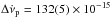 \hbox{$\Delta \dot \nu_{\rm p} = 132(5) \times 10^{-15}$}