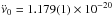 \hbox{$\ddot \nu_0 = 1.179(1) \times 10^{-20}$}