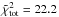 Mathematical equation: \hbox{$\tilde{\chi}_{\rm tot}^2=22.2$}