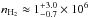 Mathematical equation: \hbox{$n_{{\rm H}_2}\approx 1^{+3.0}_{-0.7}\times10^6$}