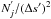 Mathematical equation: \hbox{$N^{'}_{j}/ (\Delta s')^2$}