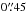 Mathematical equation: \hbox{$0\farcs45$}