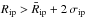 Mathematical equation: \hbox{$R_\mathrm{ip} > \bar{R}_\mathrm{ip} + 2\,\sigma_\mathrm{ip}$}