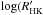 Mathematical equation: \hbox{$\log(R^{\prime}_{\rm HK}$}