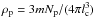 Mathematical equation: \hbox{$\rho_{\rm p} = 3mN_{\rm p}/(4\pi l_{\rm c}^3)$}