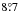 Mathematical equation: \hbox{$8\fdg7$}
