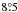 Mathematical equation: \hbox{$8\fdg5$}