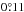 Mathematical equation: \hbox{$0\fdg11$}