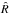 Mathematical equation: \hbox{$\hat{R}$}