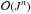 Mathematical equation: \hbox{$\ofo(J^n)$}