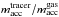 Mathematical equation: \hbox{$m_\mathrm{acc}^\mathrm{tracer}/m_\mathrm{acc}^\mathrm{gas}$}