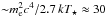 Mathematical equation: \hbox{${\sim} m_{\rm e}^2 c^4/2.7\,kT_\star\approx 30$}