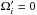 Mathematical equation: \hbox{${ \Omega_{i}' = 0 }$}