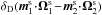 Mathematical equation: \hbox{${ \delta_{\rm D} (\bm{m}_{1}^{\rm s} \!\cdot\! \bm{\Omega}_{1}^{\rm s} \!-\! \bm{m}_{2}^{\rm s} \!\cdot\! \bm{\Omega}_{2}^{\rm s}) }$}