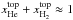 Mathematical equation: \hbox{$\xHetop+x^\mathrm{top}_\mathrm{H_2}\approx1$}