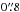 Mathematical equation: \hbox{$0\farcs8$}