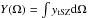 Mathematical equation: \hbox{$Y(\Omega) = \int y_{\rm tSZ} {\rm d}\Omega$}