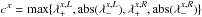 Mathematical equation: \hbox{$c^x={\rm max} \{ \lambda_{+}^{x,L},{\rm abs} (\lambda_{-}^{x,L}),\lambda_{+}^{x,R},{\rm abs} (\lambda_{-}^{x,R}) \}$}