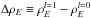 Mathematical equation: \hbox{$\Delta \rho_E \equiv \rho_E^{l=1}-\rho_E^{l=0}$}