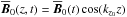 Mathematical equation: \hbox{$\Bo(z,t)=\Bo(t)\cos(k_{z_0}z)$}